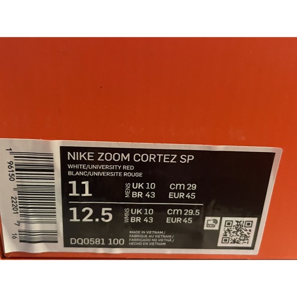 Nike x Sacai Zoom Cortez 4.0 OG White Red Blue DQ0581-100 Men\'s Size 11 US